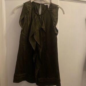 DVF silk ruffle shell